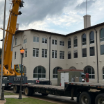 technicians working outside