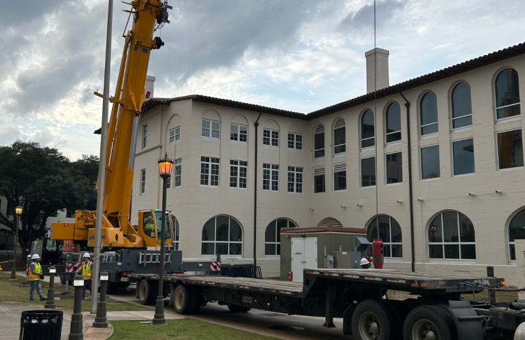 technicians working outside