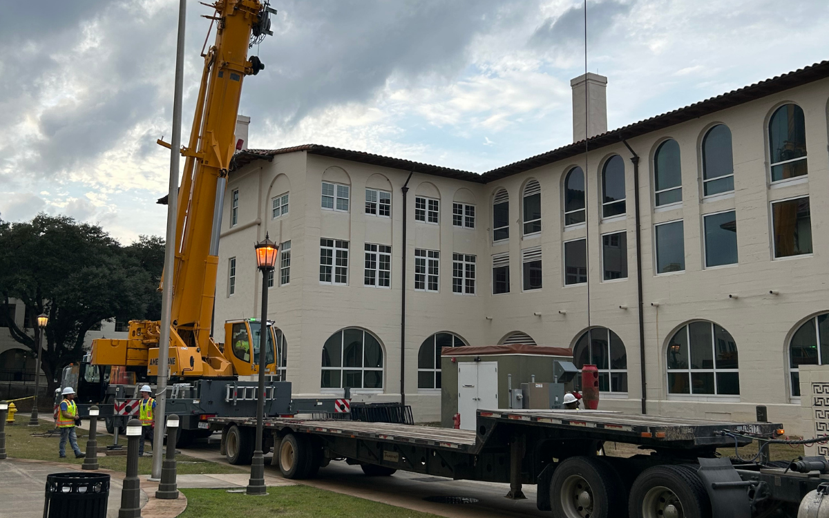 technicians working outside